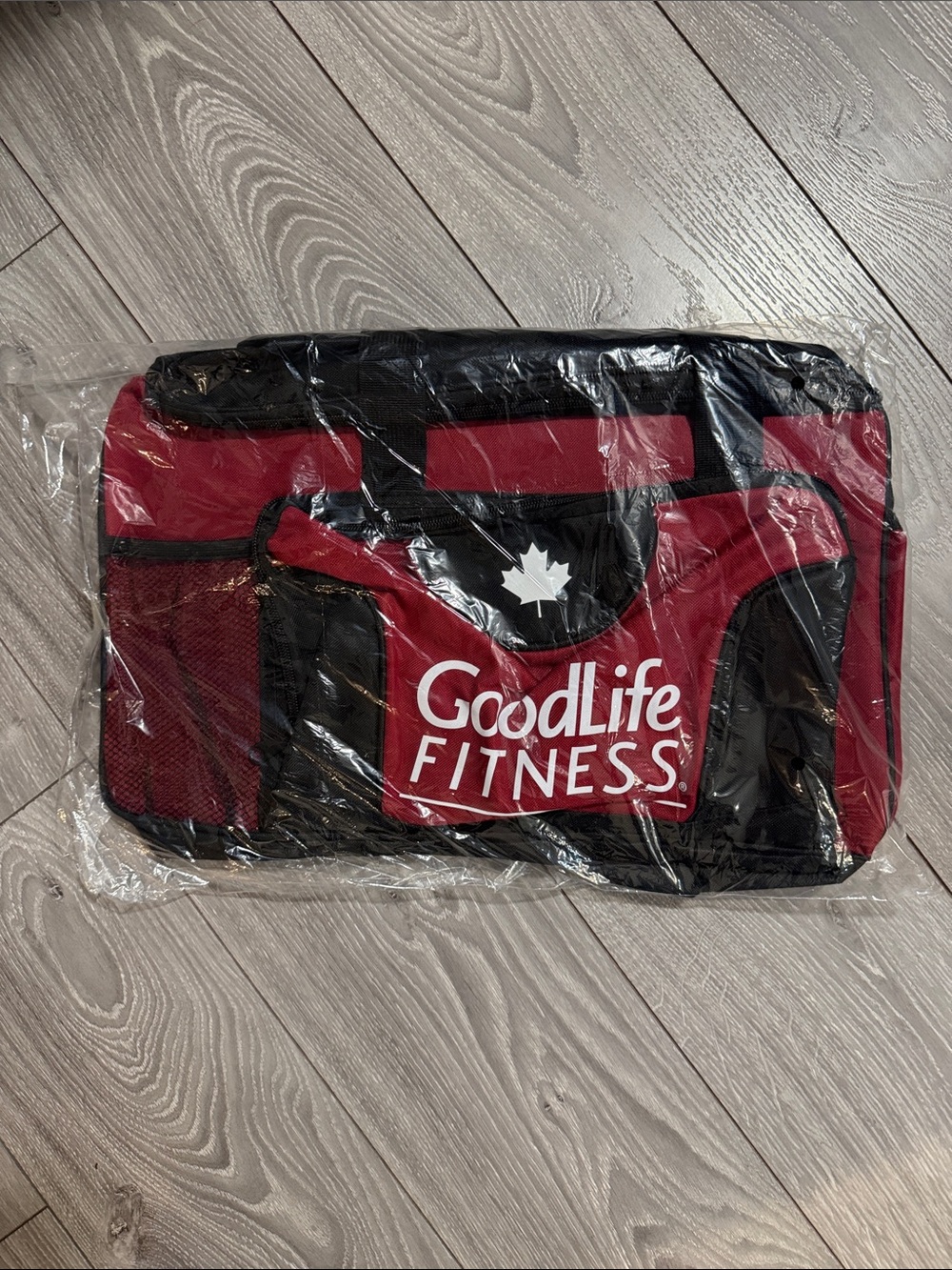 GoodLife Red and Black Men’s Duffel Bag